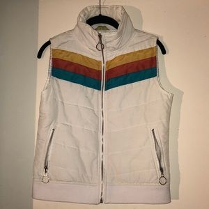 TNT Vintage White/Striped Vest
